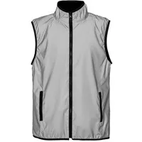 Жилет двусторонний Manifest из светоотражающей ткани, серый с логотипом