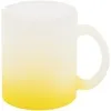 Кружка Grade Fade для сублимационной печати, матовая, желтая с логотипом