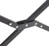 Кресло складное Armrest, черное с логотипом
