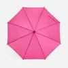 Зонт-трость Standard, ярко-розовый (фуксия) с логотипом