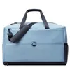 Сумка дорожная Turenne M, серо-голубая с логотипом