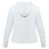 Толстовка женская Hooded Full Zip белая с логотипом