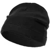 Шапка Fleecy, черная с логотипом
