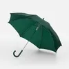 Зонт-трость Promo, темно-зеленый с логотипом