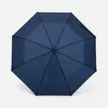 Зонт складной Basic, ver.2, темно-синий с логотипом