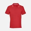 Рубашка поло унисекс Palermo, красная с белым с логотипом