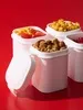 Ланчбокс для снеков Lunch Crunch, белый с логотипом