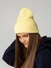 Шапка Real Rib, желтая (нарцисс) с логотипом