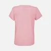 Футболка женская Regent Women с V-образным вырезом, розовая (candy) с логотипом