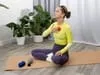Массажный мяч для МФР Relaxify, красный с логотипом