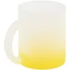 Кружка Grade Fade для сублимационной печати, матовая, желтая с логотипом