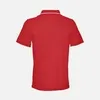 Рубашка поло унисекс Palermo, красная с белым с логотипом