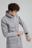 Куртка с капюшоном унисекс Begi, серая с логотипом