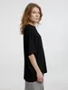 Футболка оверсайз унисекс Lavinia, черная с логотипом