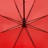 Зонт-трость Standard, красный с логотипом