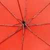 Зонт складной Basic, красный с логотипом