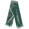 Шарф на заказ Tricksy Classic Net, L, полушерсть с логотипом