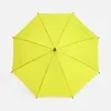 Зонт-трость Standard, желтый неон с логотипом