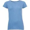 Футболка женская Mixed Women голубой меланж с логотипом