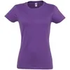 Футболка женская Imperial Women 190, фиолетовая с логотипом