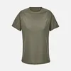 Футболка спортивная женская Vortex Women, темный хаки с логотипом