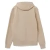 Толстовка с капюшоном унисекс Hoodie, бежевая с логотипом