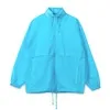 Ветровка из нейлона Surf 210, бирюзовая с логотипом