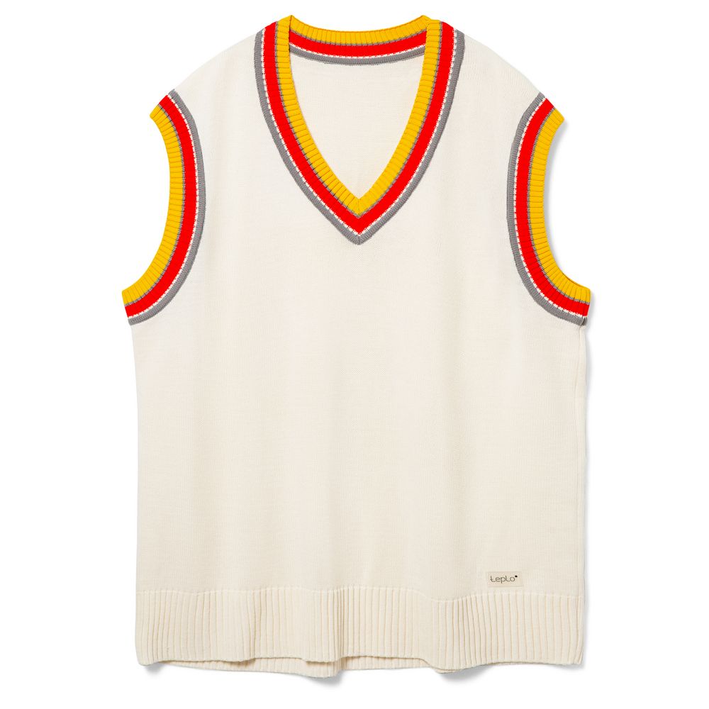 Жилет оверсайз унисекс Cornell в сумке, молочно-белый с логотипом