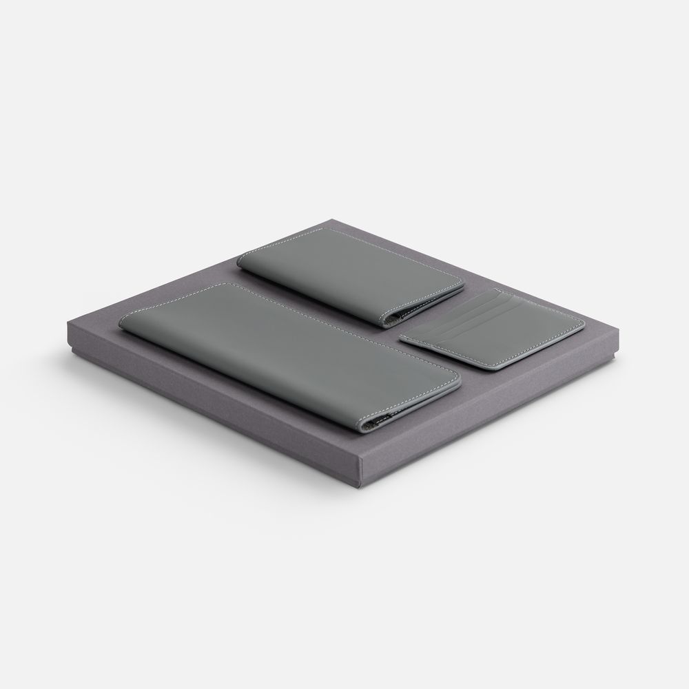 Набор Alaska Trio, серый с логотипом