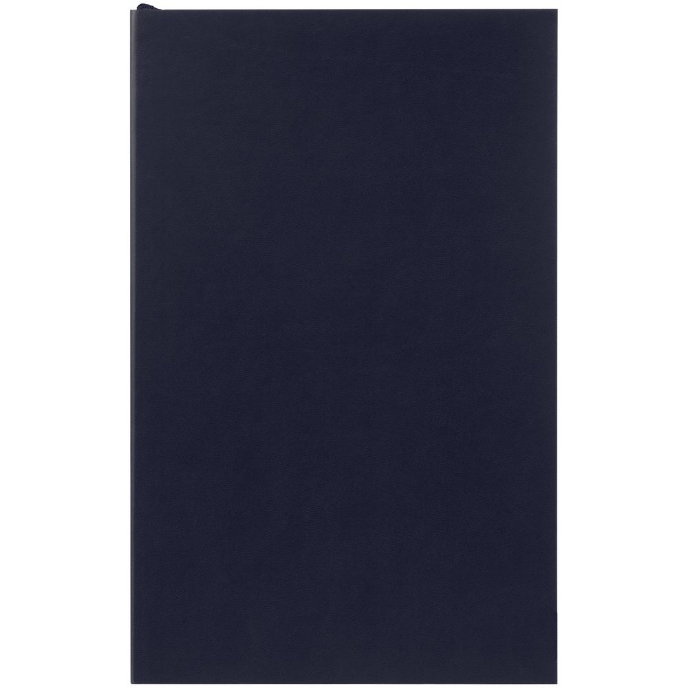 Ежедневник Flat Mini, недатированный, иссиня-черный с логотипом