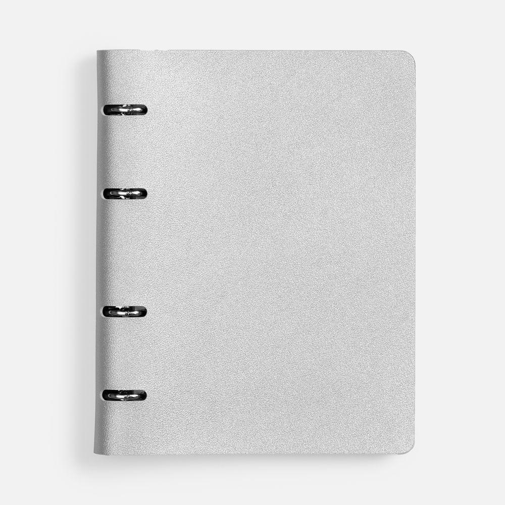 Ежедневник Ringo, недатированный, серебристый с логотипом