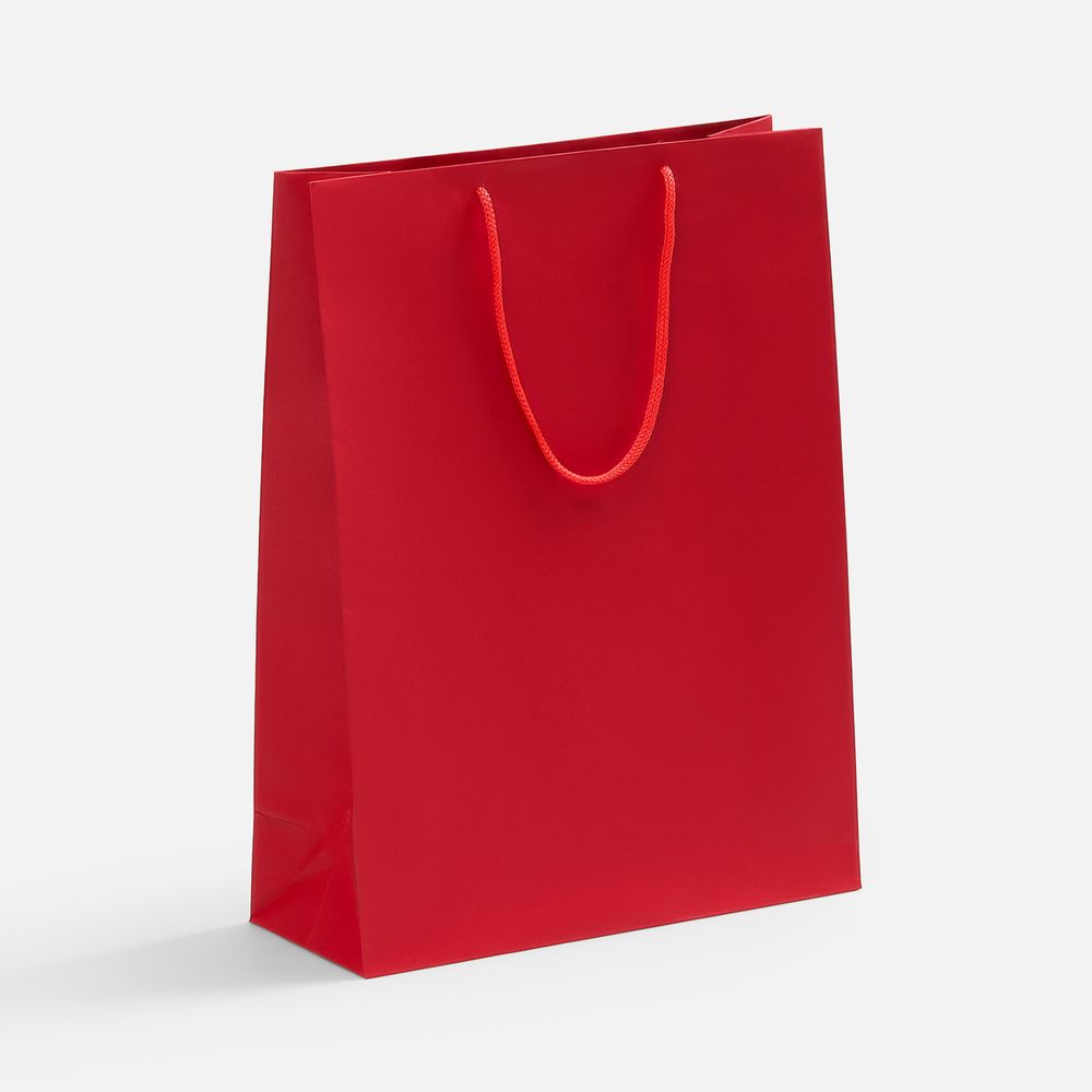 Пакет бумажный Porta XL, красный с логотипом