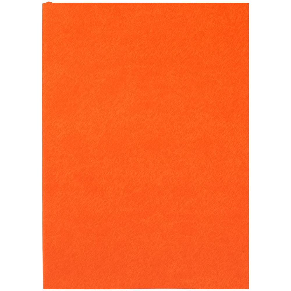 Ежедневник Flat Light, недатированный, оранжевый с логотипом