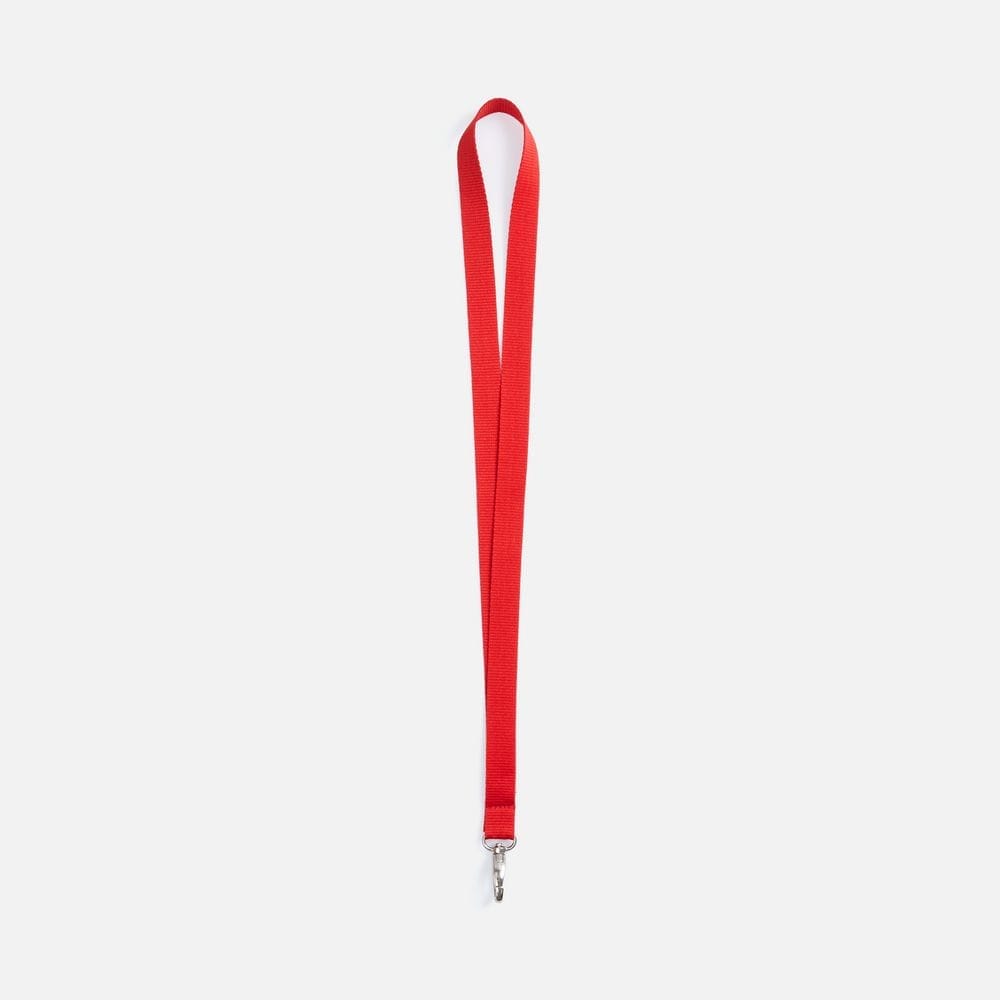 Лента для бейджа Pin, красная с логотипом