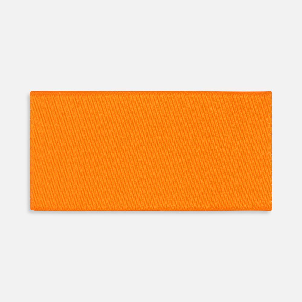 Лейбл тканевый Epsilon, XXS, оранжевый неон с логотипом