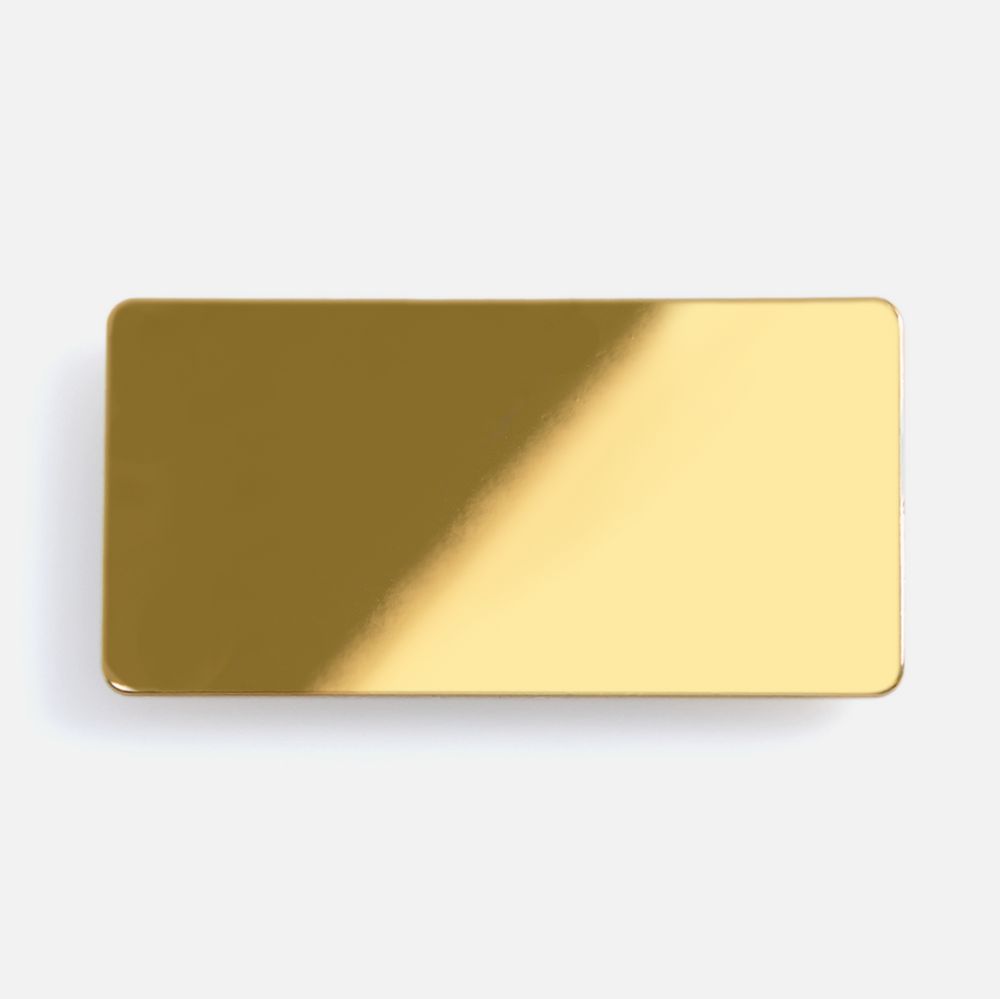 Значок Sanga Matto, золотистый глянцевый с логотипом