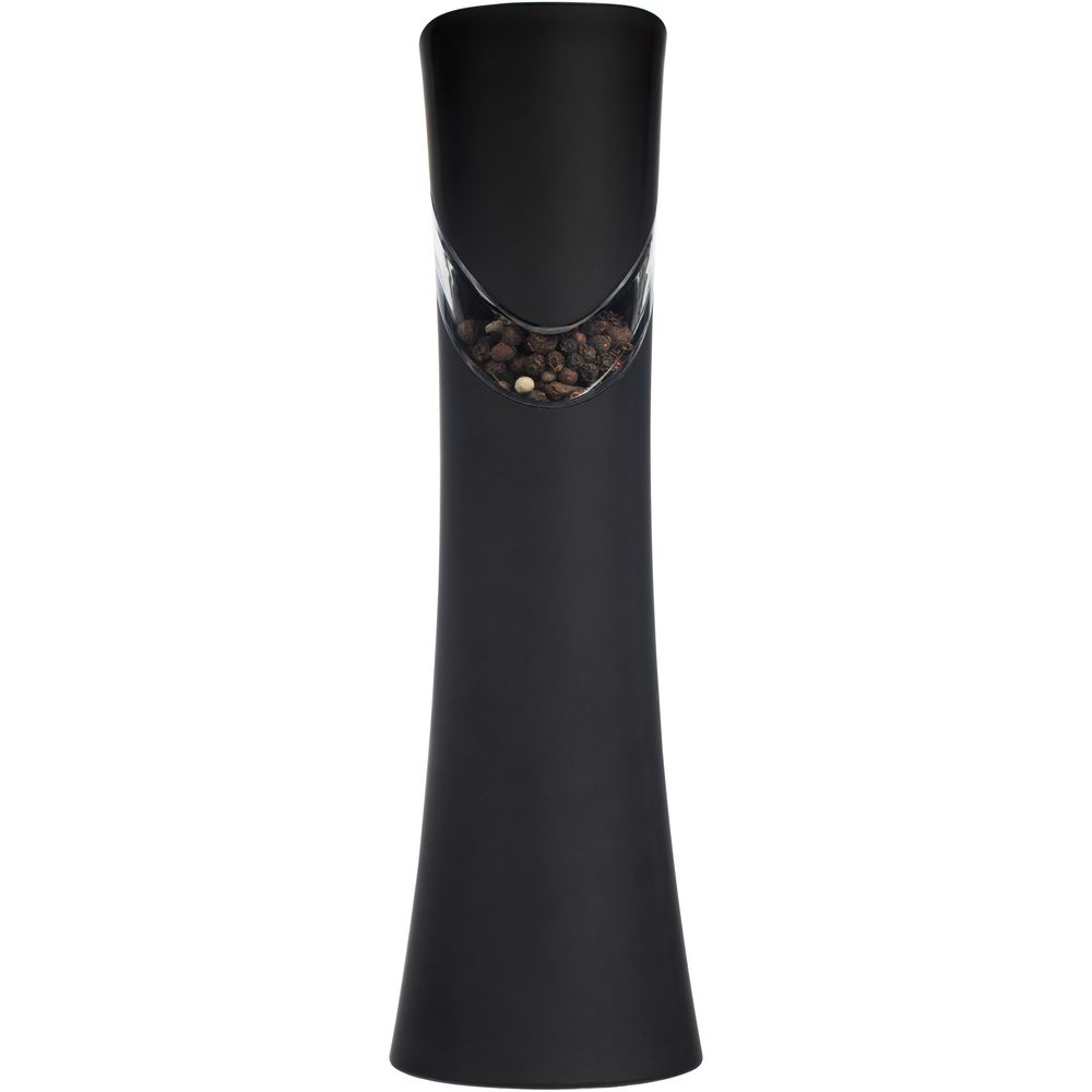 Гравитационная мельница для специй Gravita, черная с логотипом