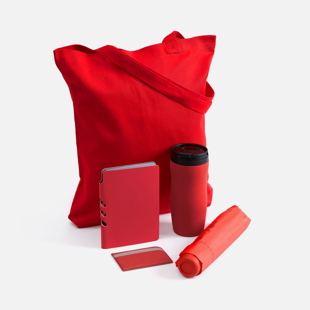 Набор Dual Umbrella, красный с логотипом