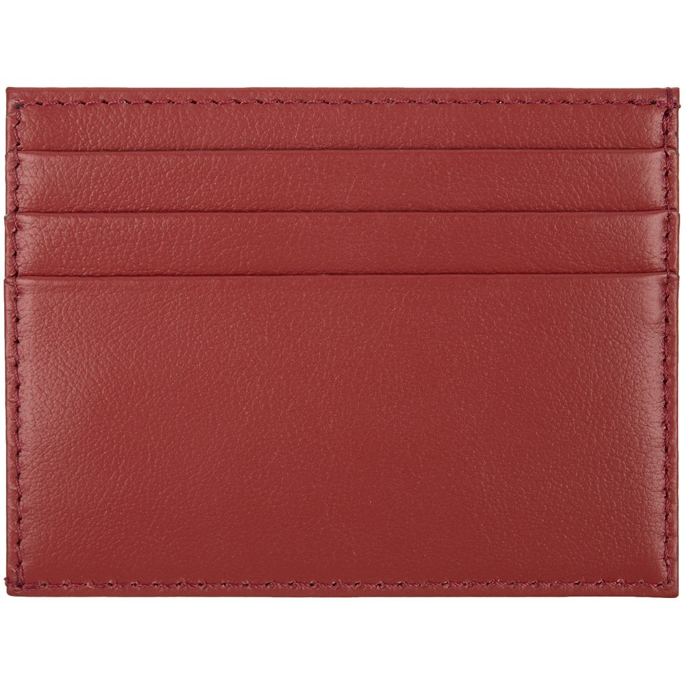 Чехол для карточек Top, красный с логотипом