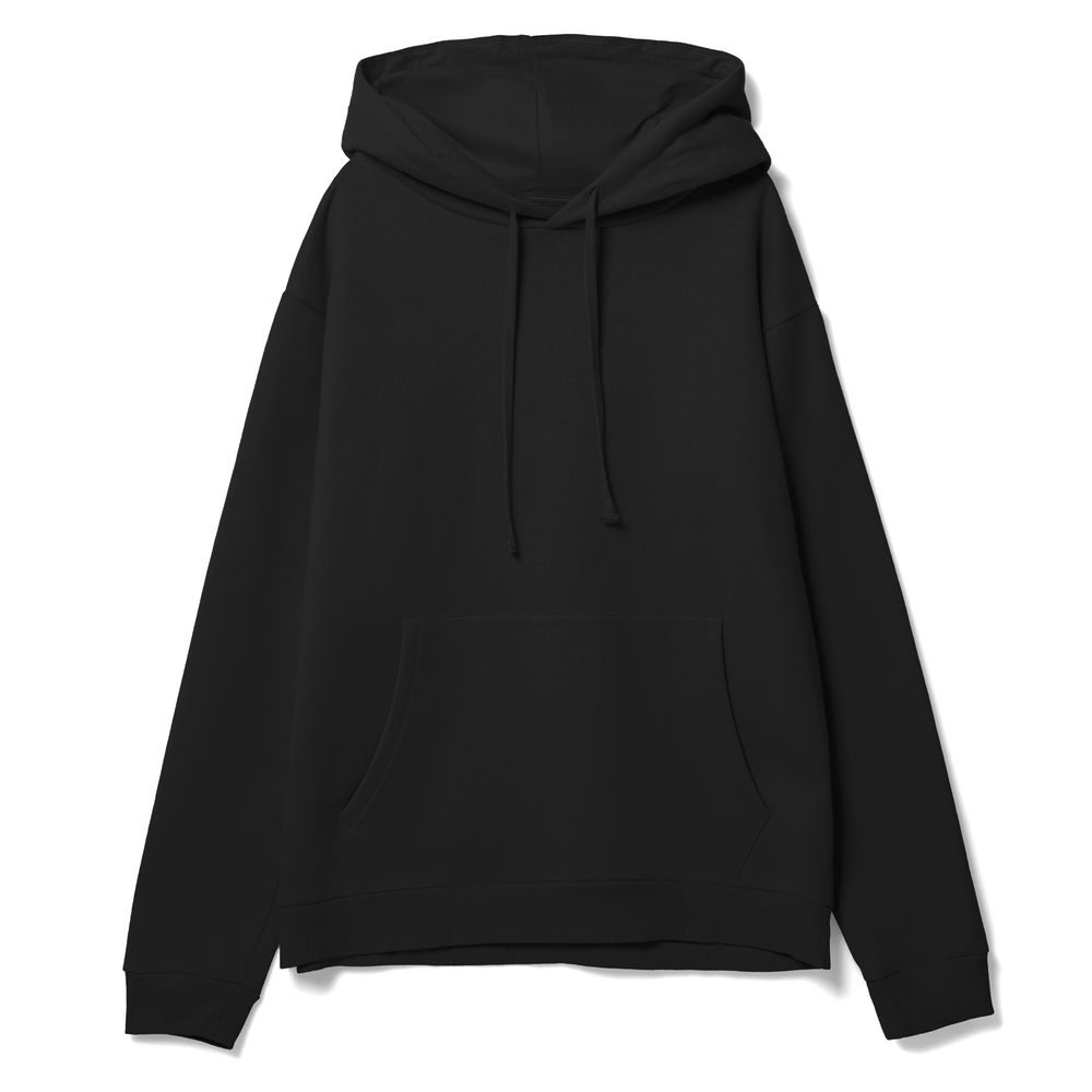 Худи унисекс Tuloksa 280, черное с логотипом