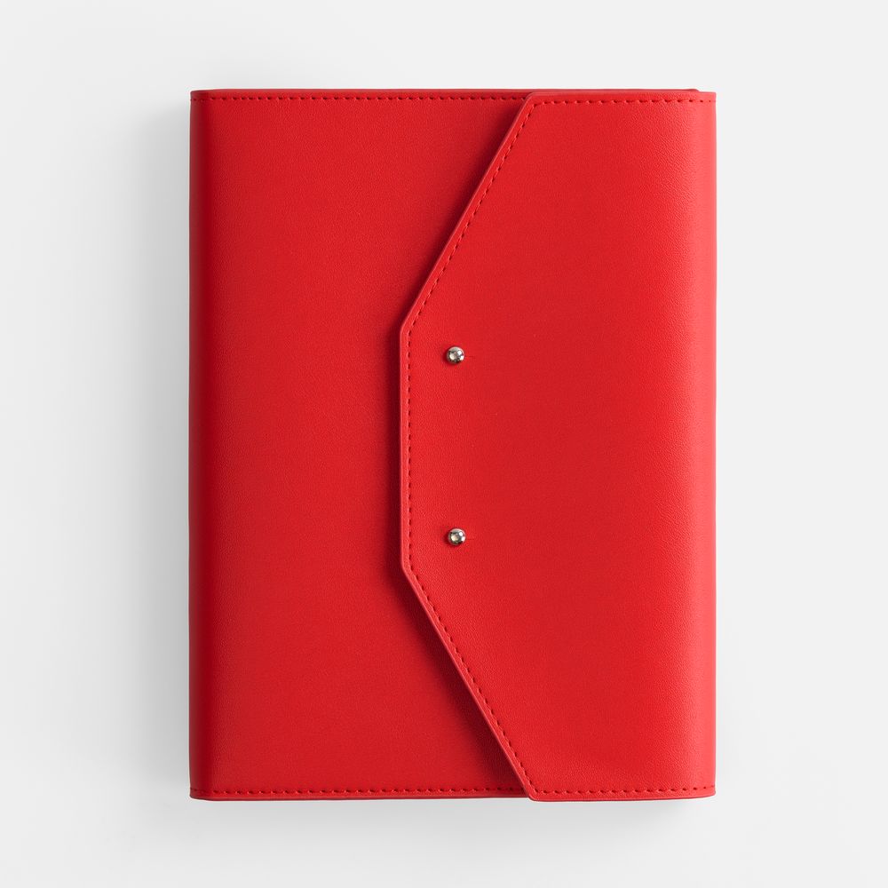 Ежедневник-органайзер Clean Slate, недатированный, красный с логотипом