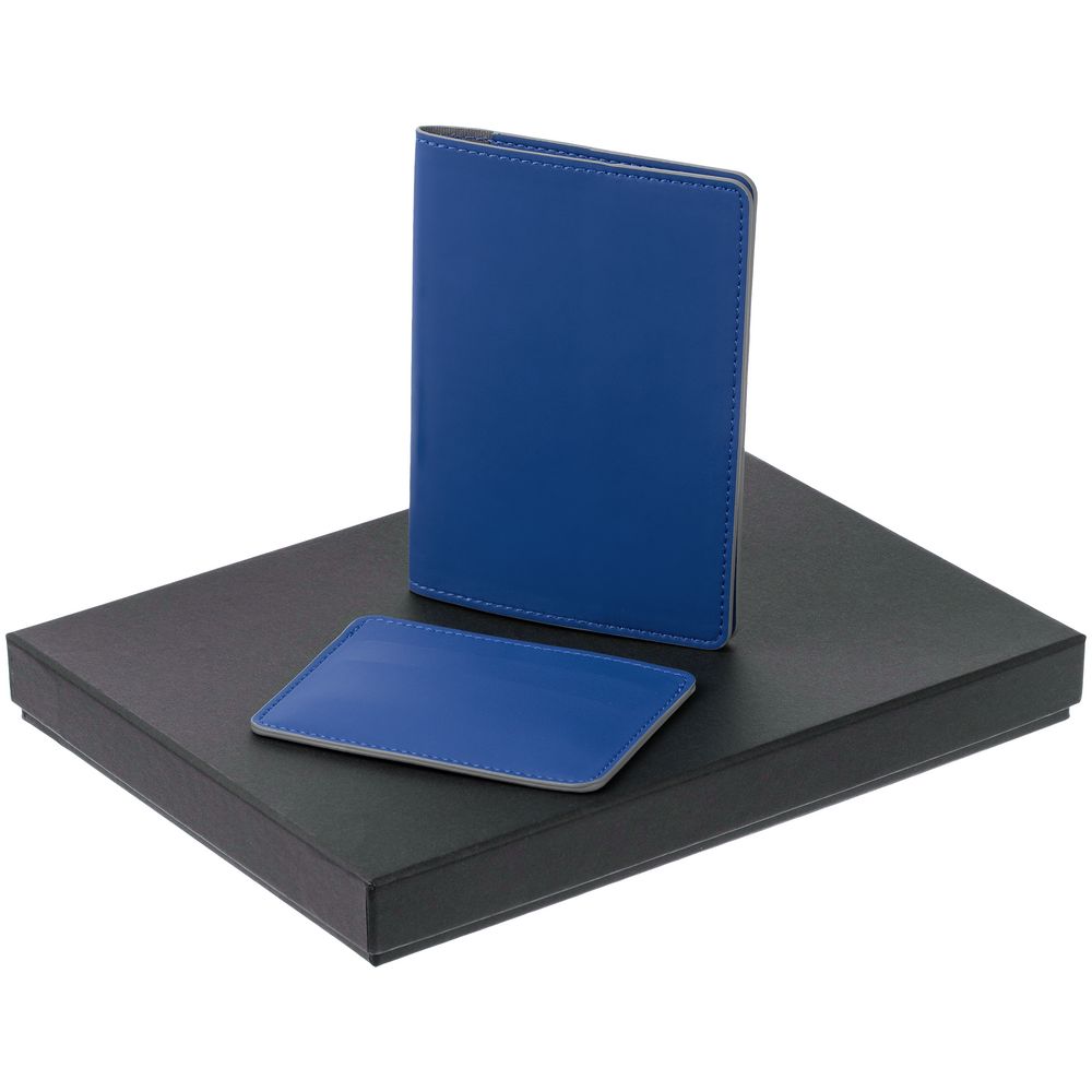 Набор Shall Simple, синий с логотипом