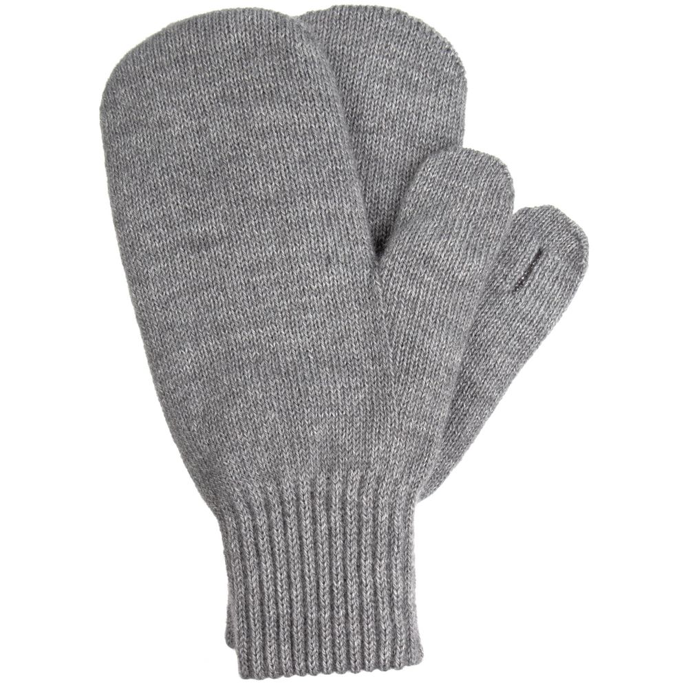 Варежки Capris, серый меланж с логотипом