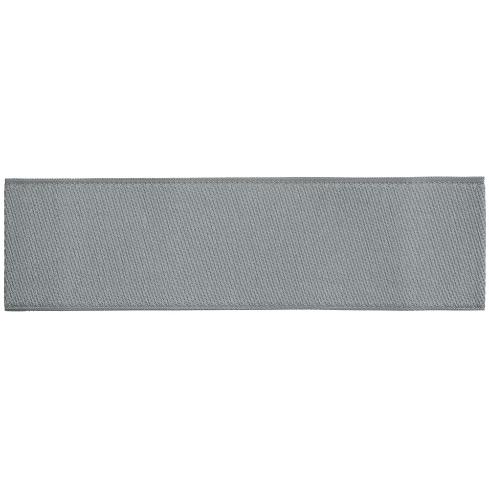 Лейбл тканевый Epsilon, S, серый с логотипом