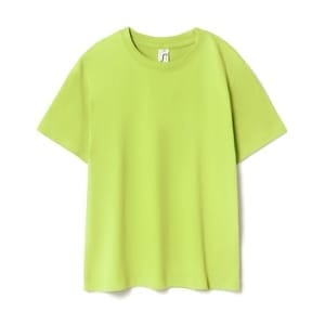 Футболка детская Regent Kids 150, зеленое яблоко с логотипом