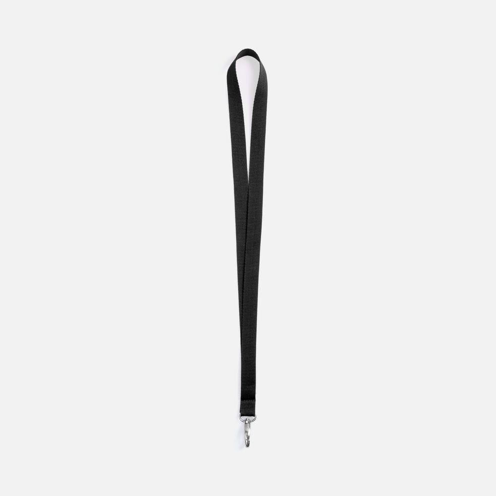 Лента для бейджа Pin, черная с логотипом