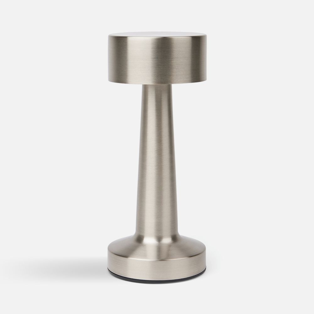 Интерьерная лампа Maris, серебристая с логотипом