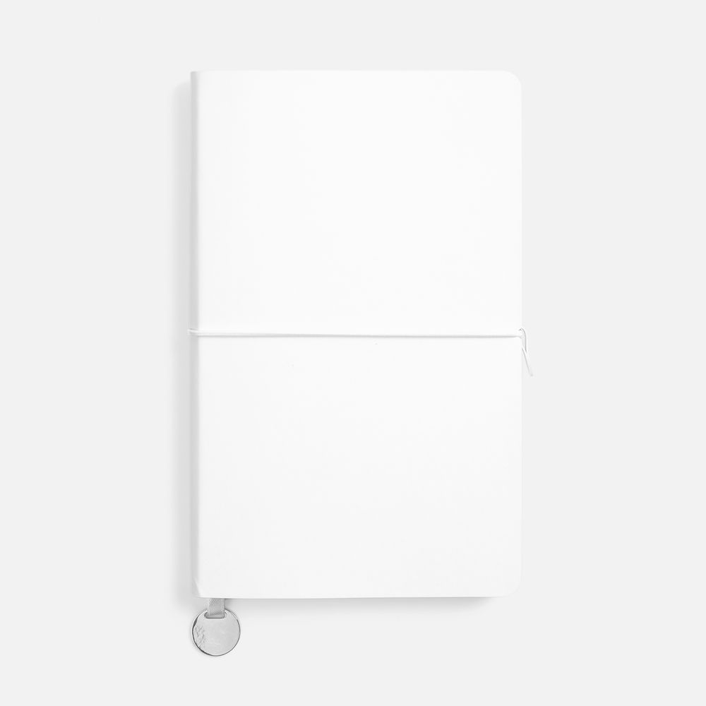 Ежедневник Waltz, недатированный, белый с логотипом