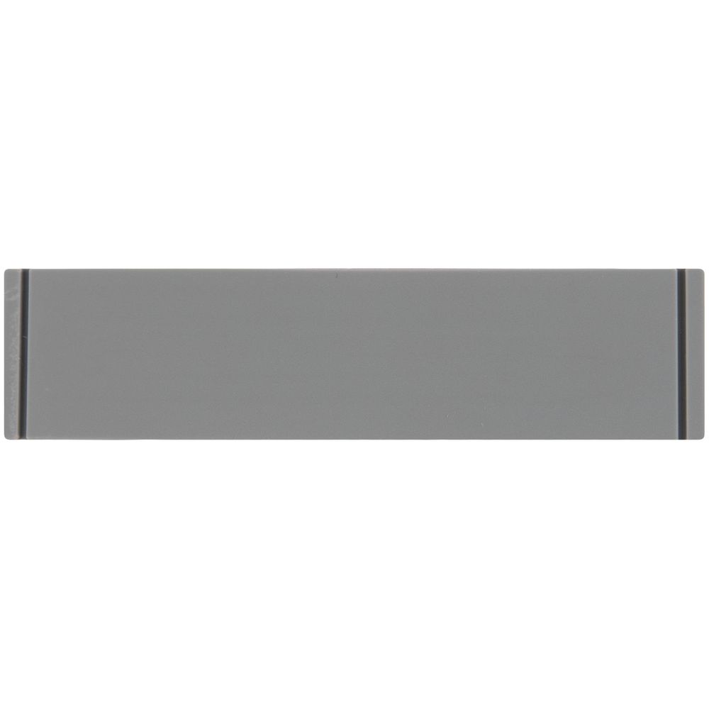 Лейбл из ПВХ Dzeta, S, серый с логотипом