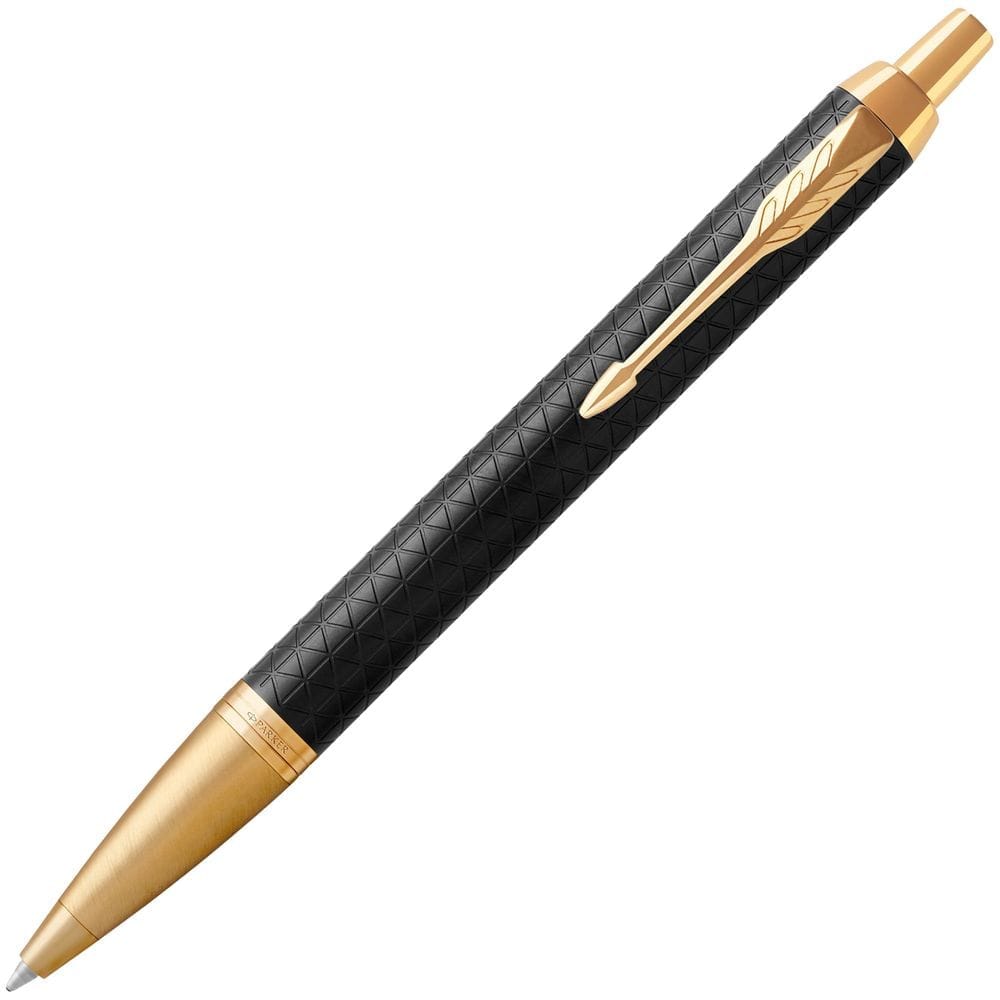 Ручка шариковая Parker IM Premium Black/Gold GT с логотипом